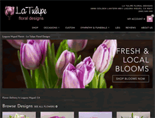 Tablet Screenshot of latulipeflowers.com